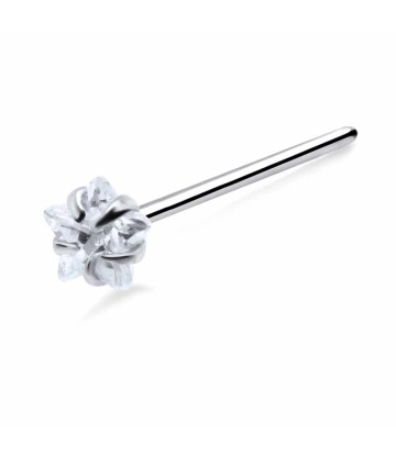 Flower Shaped Straight Nose Stud NSKA-802